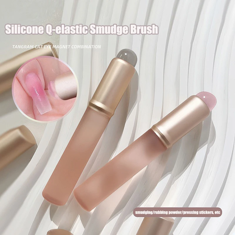 Nail Art Pink Soft - Brosse en Silicone pour Nail Art,