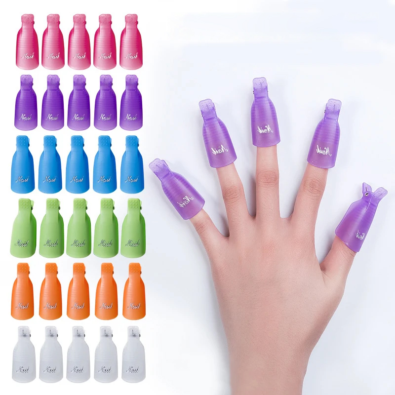 Nail Art Gel Polish - Lot de 10 pinces de manucure