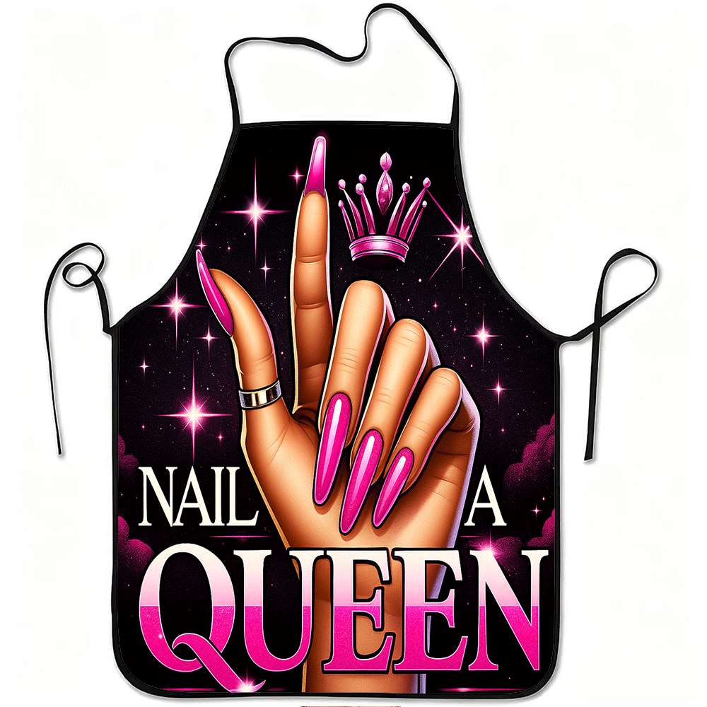 Nail Art Queens - Tablier de cuisine imprimé Nail Art