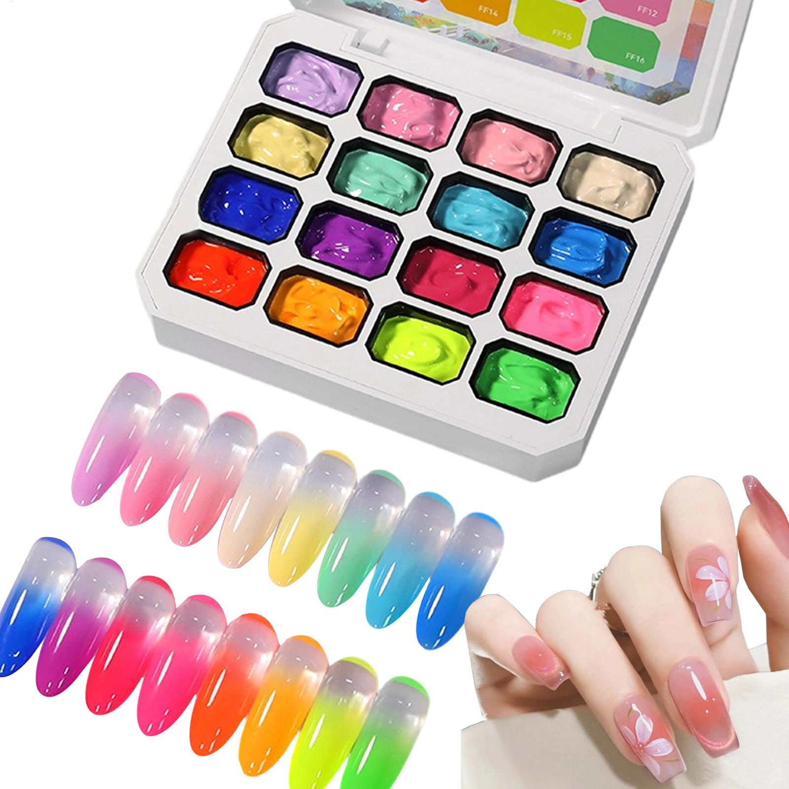 Nail Art Gel Polish - Kit de vernis à ongles en