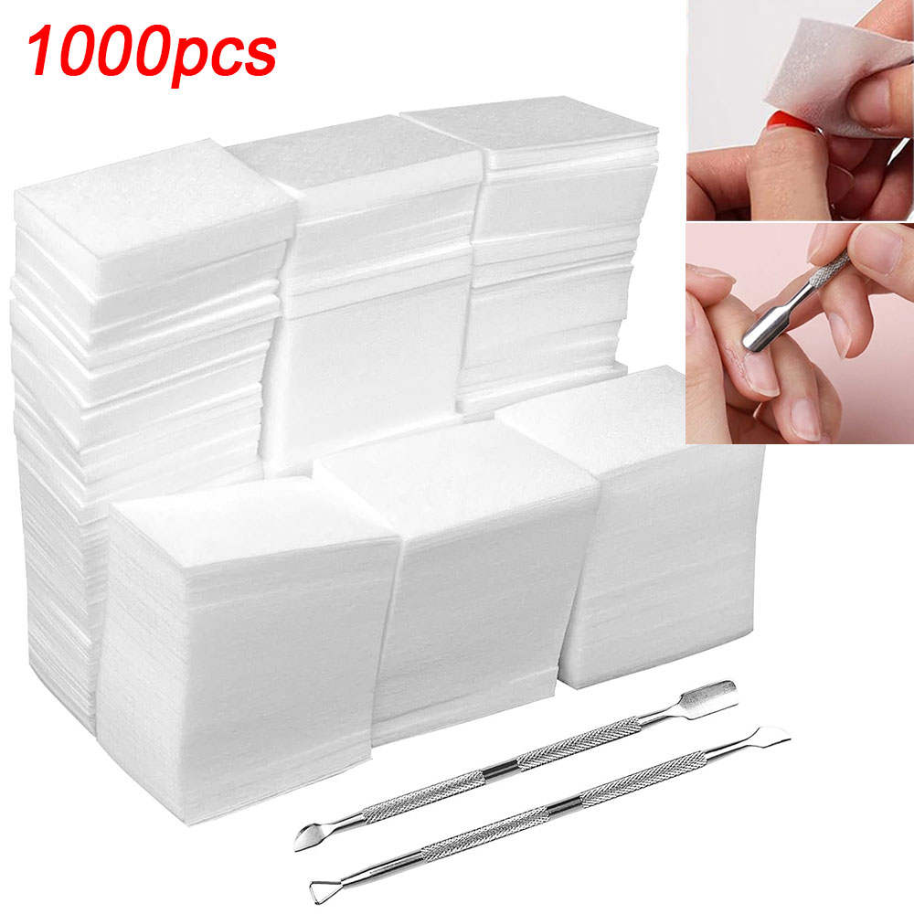 Nail Art Remover - 1000 lingettes sans peluches pour ongles,