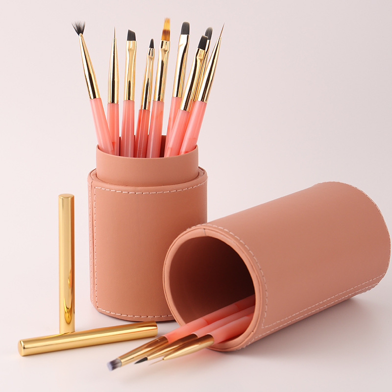 Lot de 12 pinceaux de nail art - Nail Art Pink Soft avis et prix