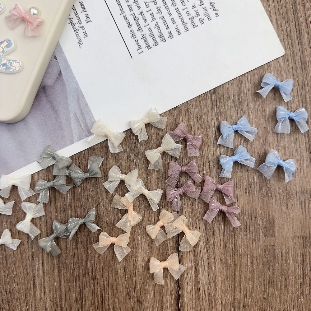 Nœuds colorés en fil nacré, 10 - Nail Art French Nails avis et prix