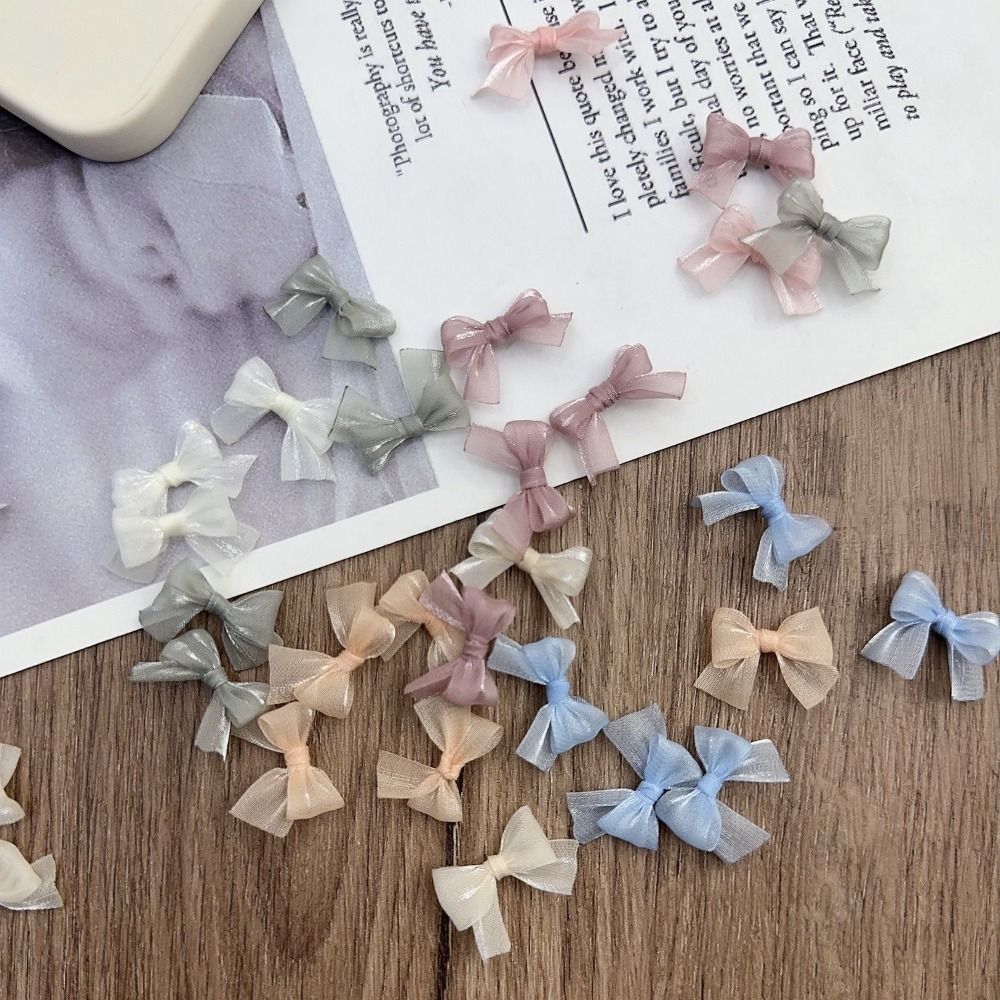 Nœuds colorés en fil nacré, 10 - Nail Art French Nails avis et prix