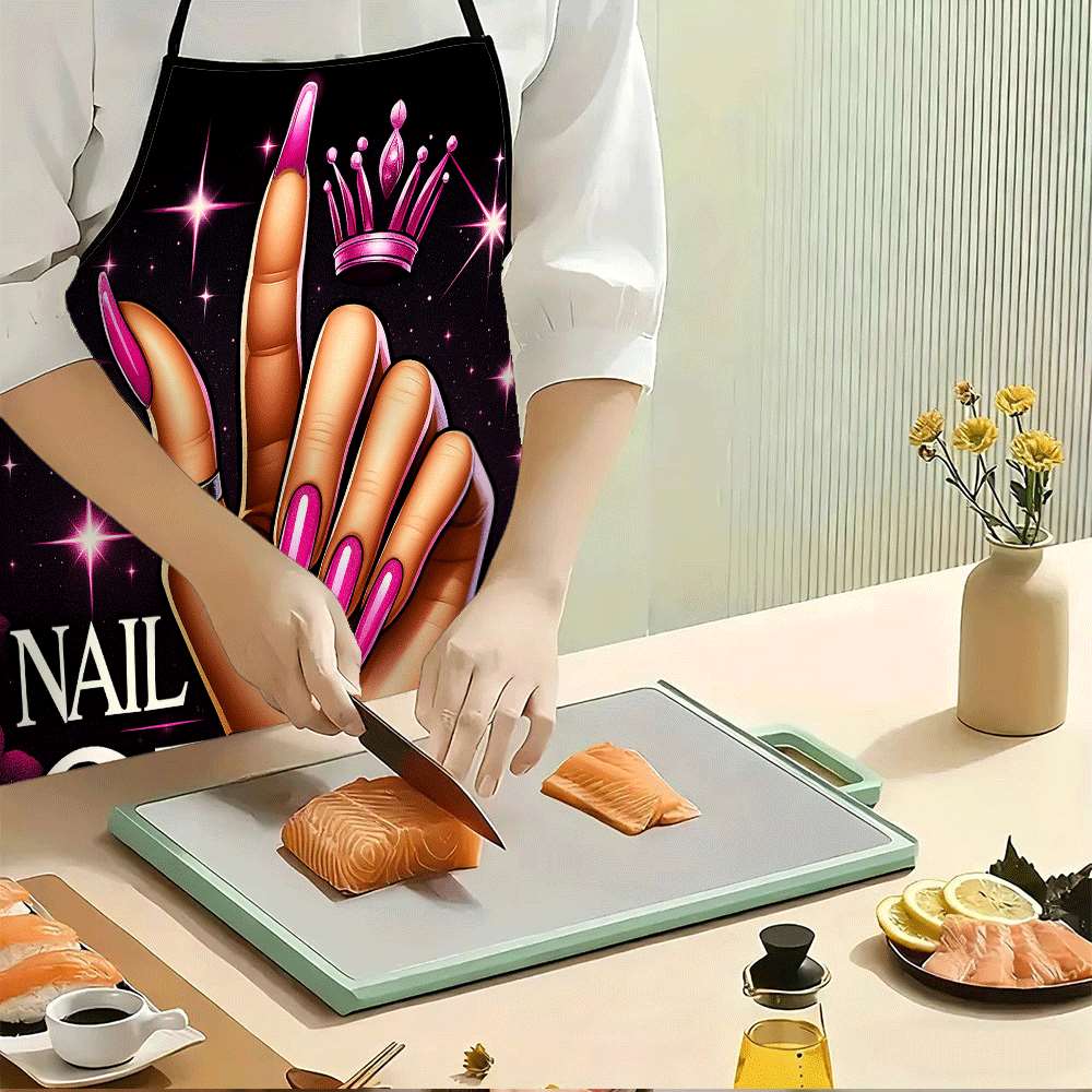 Tablier de cuisine imprimé Nai - Nail Art Queens avis et prix