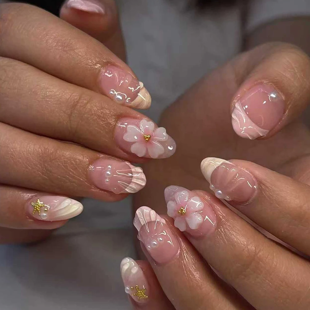 24 autocollants 3D en gel pour - Nail Art French Nails avis et prix