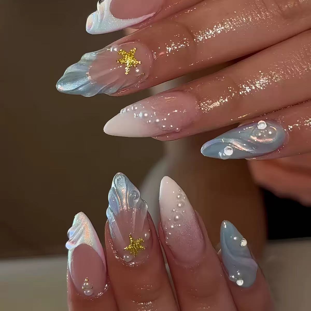 24 autocollants 3D en gel pour - Nail Art French Nails avis et prix
