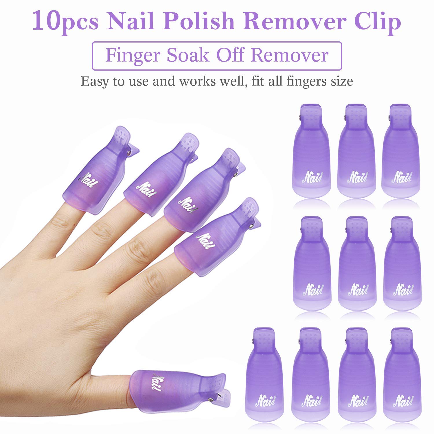 Lot de 10 pinces en plastique  - Nail Art Gel Polish avis et prix