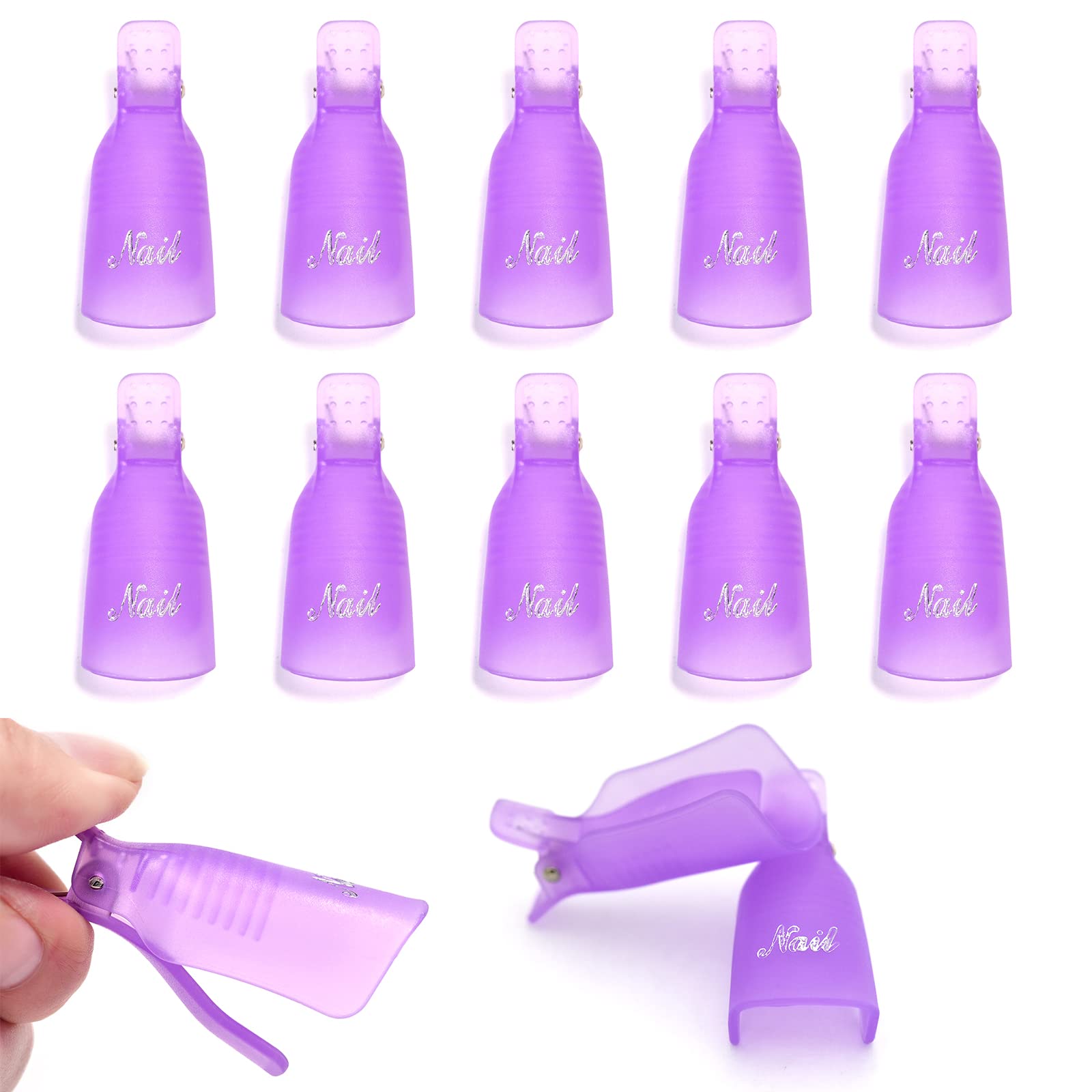 Lot de 10 pinces en plastique  - Nail Art Gel Polish avis et prix