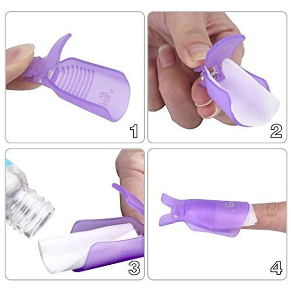 Lot de 10 pinces en plastique  - Nail Art Gel Polish avis et prix