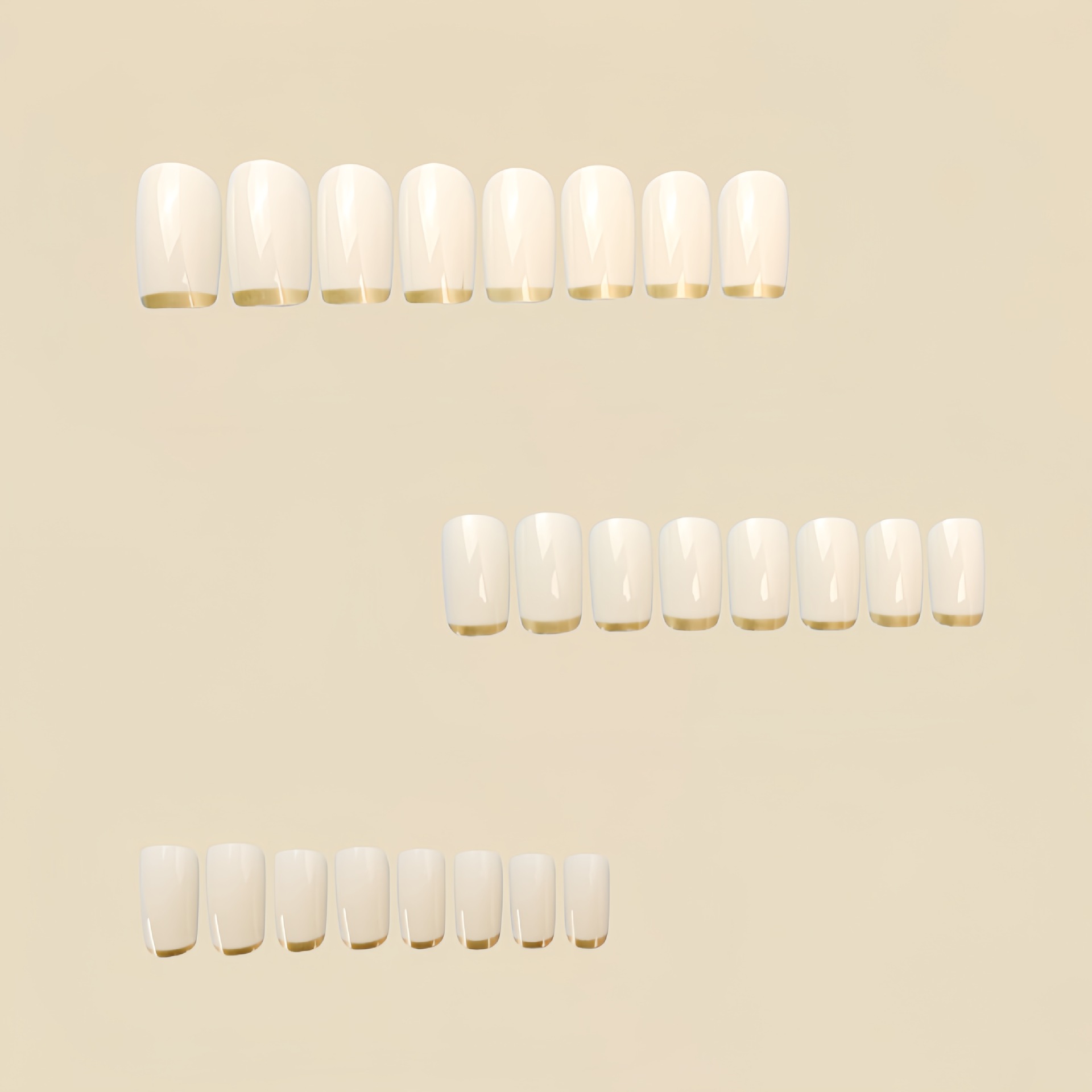 Faux ongles moyens pour femmes - Nail Art French Nails avis et prix