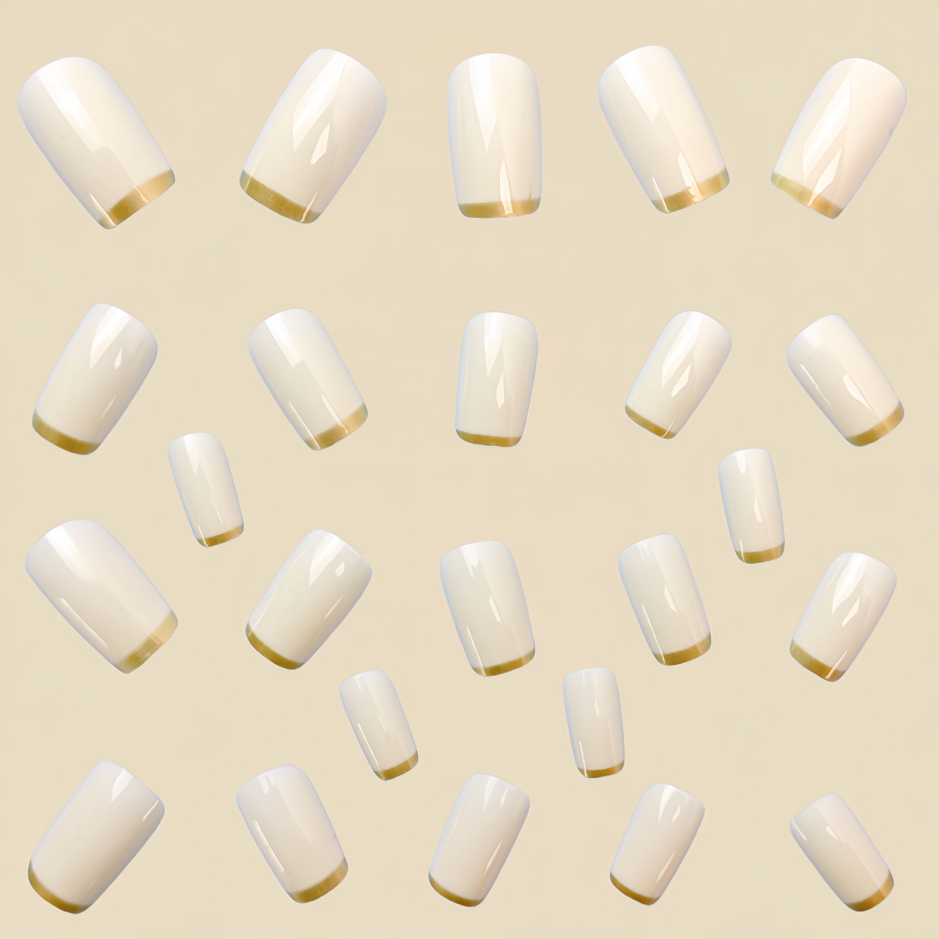 Faux ongles moyens pour femmes - Nail Art French Nails avis et prix
