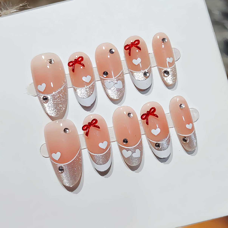 10 pièces de faux ongles à pre - Nail Art French Nails avis et prix