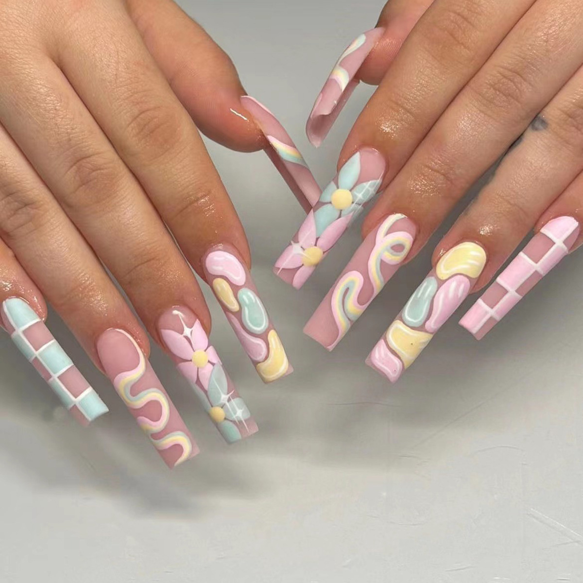24 pièces noir français faux o - Nail Art French Nails avis et prix